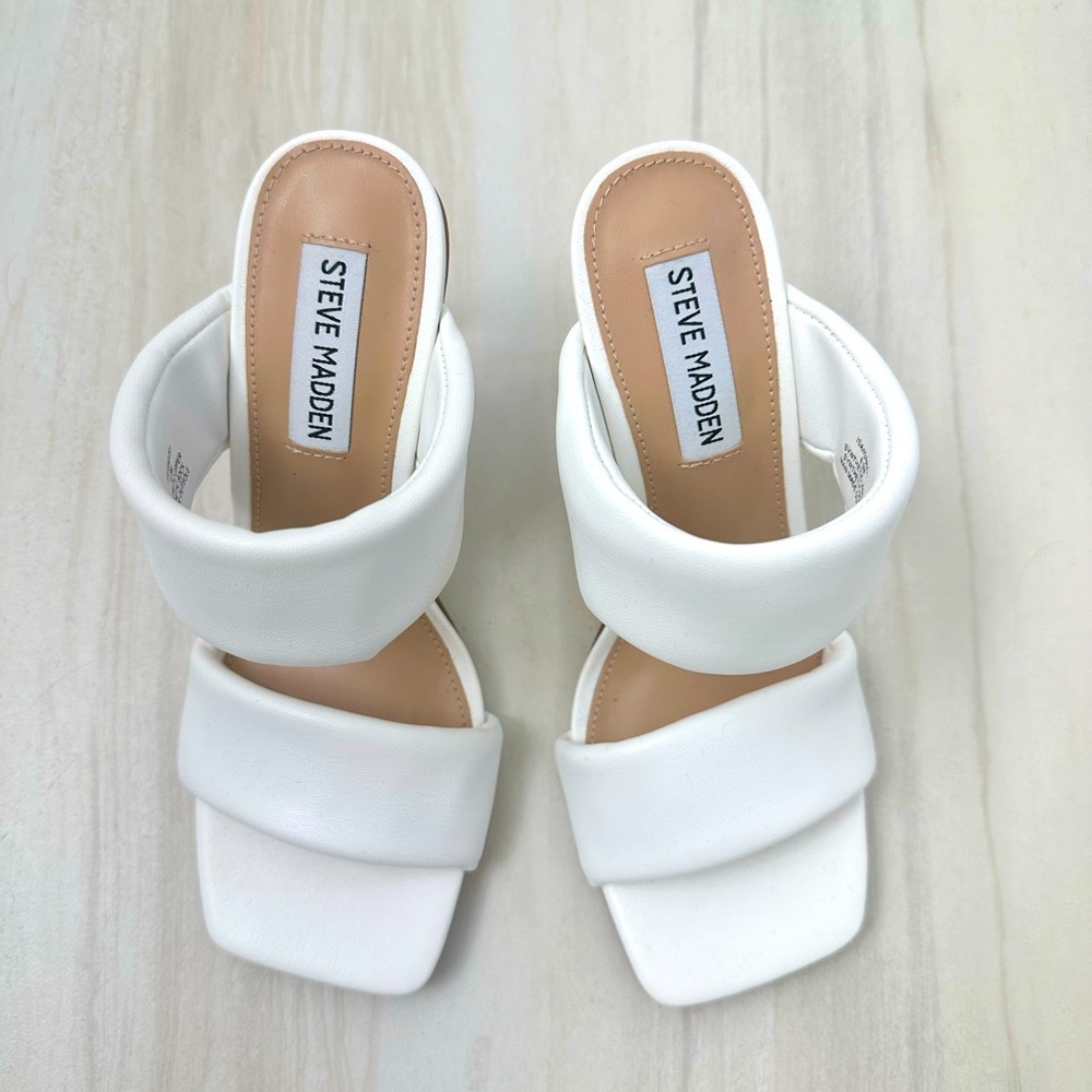 Steve Madden White Sandals